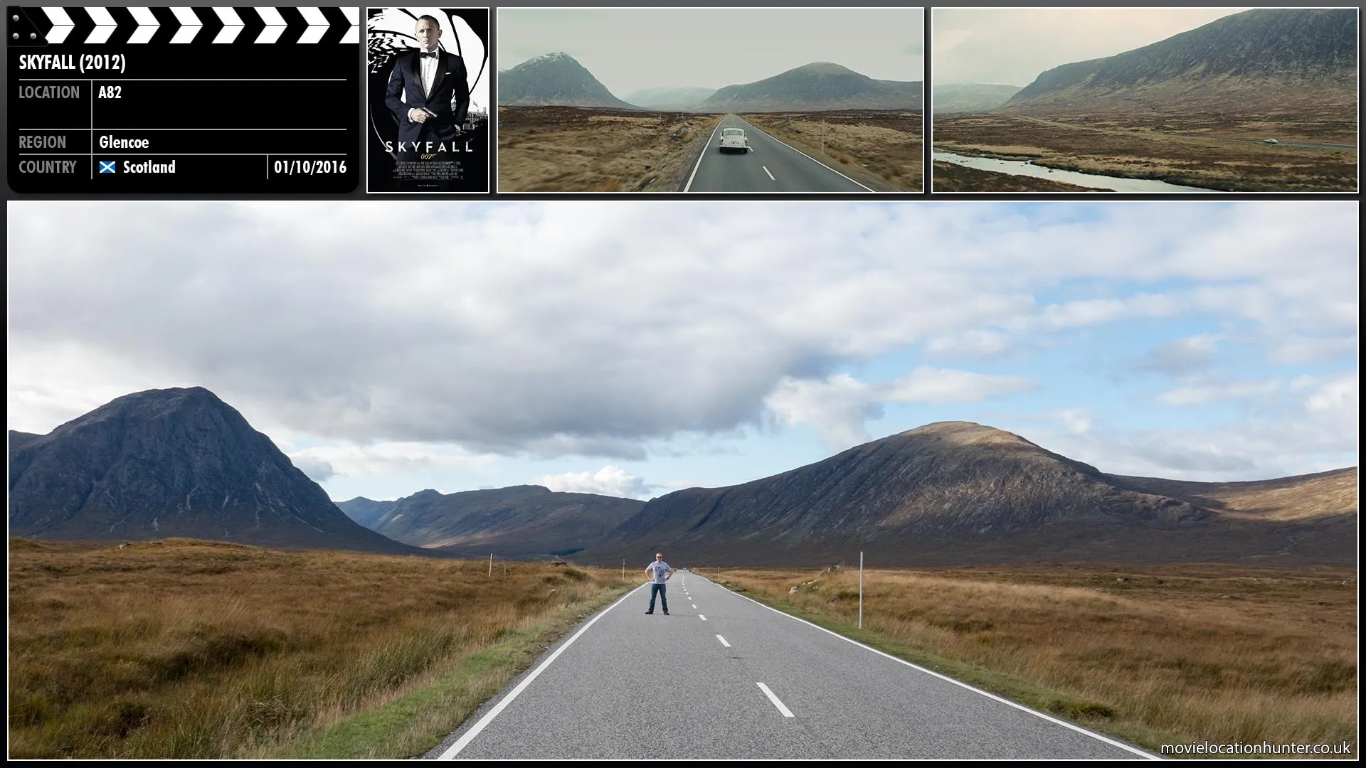 Filming location photo, shot in Scotland, for Skyfall (2012). Scene description: Bond and M travel to Scotland to 'Skyfall', the Bond family estate.