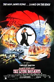 Movie poster for The Living Daylights released in 1987